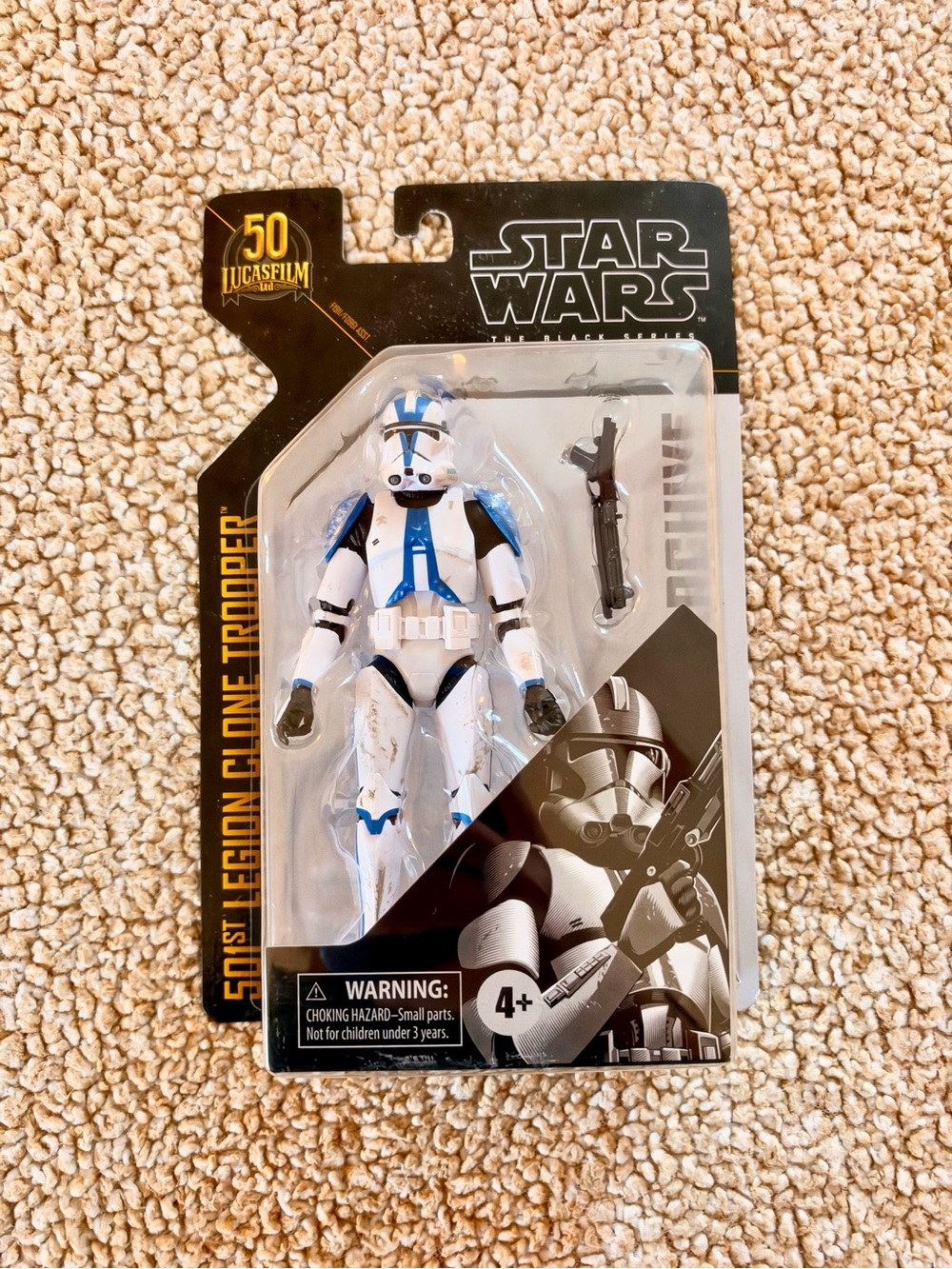 Hasbro Star Wars Black Series 501st Legion Clone Trooper 6” Figure Collector